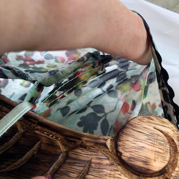 Anthropologie Bhanuni Jyoti Dress Bell Sleeve A Line Floral Embroidered Boho 4 - Picture 11 of 12